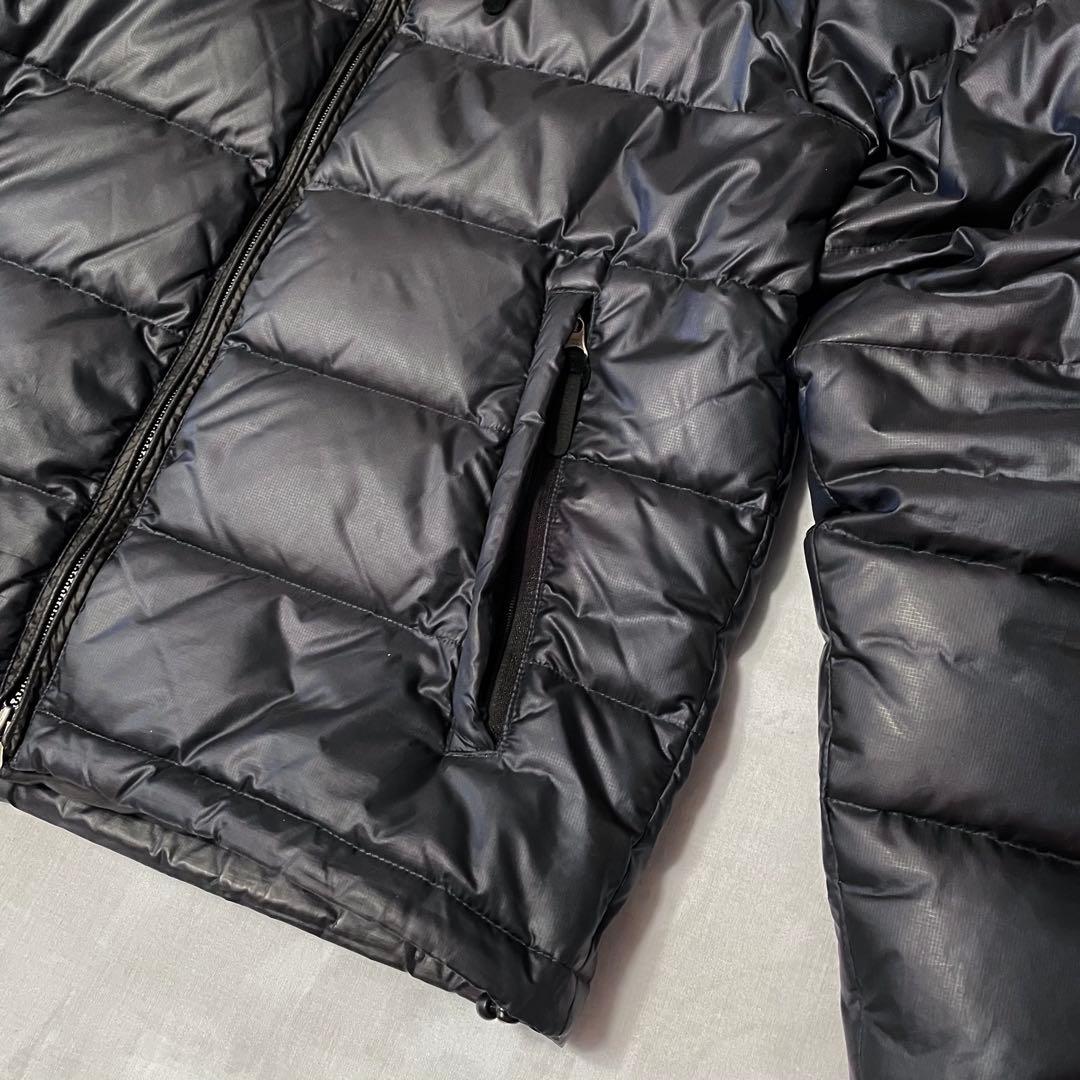 challenger ダウンジャケット　黒×紺　Lサイズ