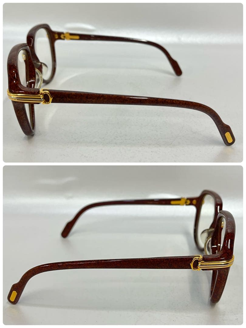 Cartier サングラス　トリニティ　ブラウンカラー　メガネ　フレーム