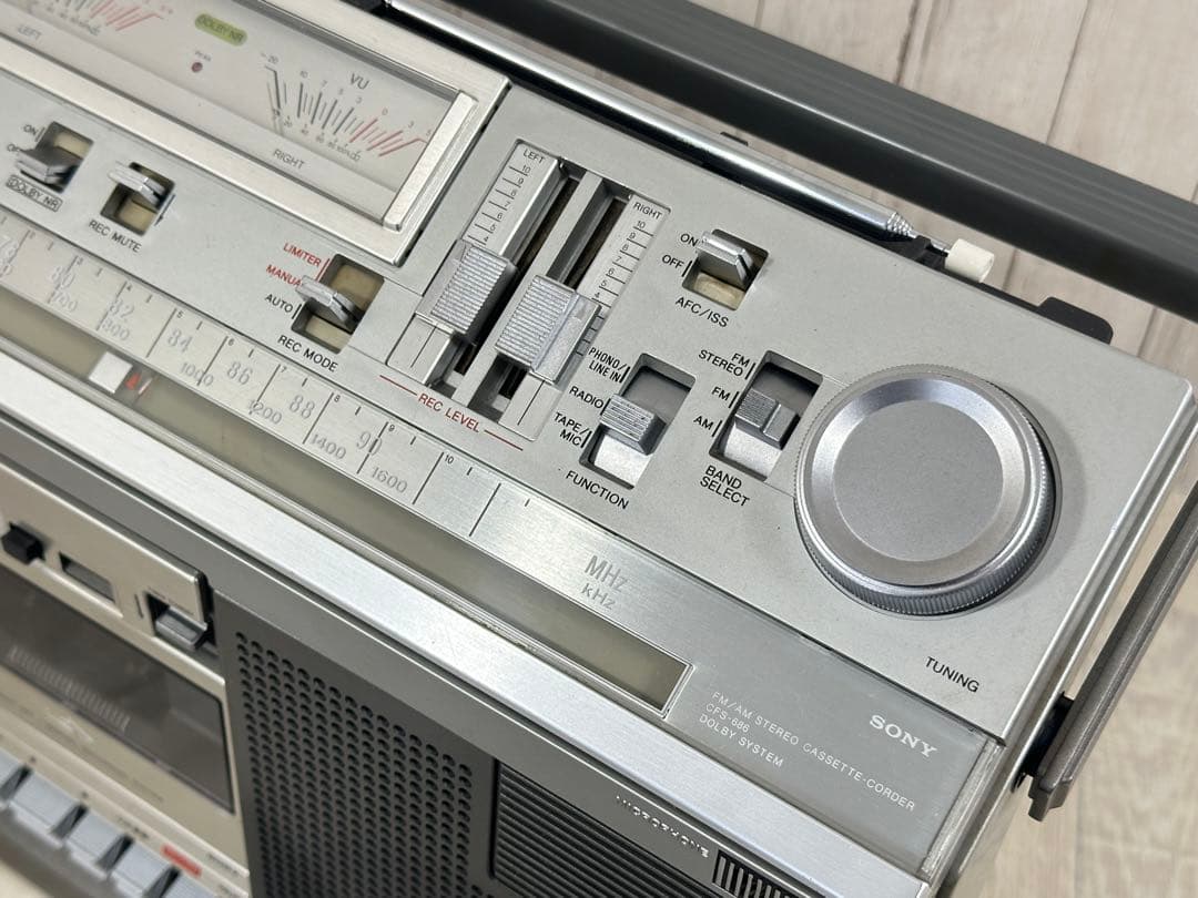 動作品|昭和レトロ名機 SONY ソニー ラジカセCFS-686 ラジオ