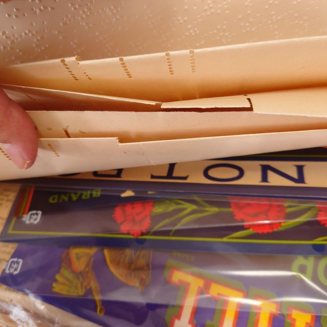 80サイズ/たっぷりephemeral box☆ヴィンテージ海外紙モノ/蚤の市