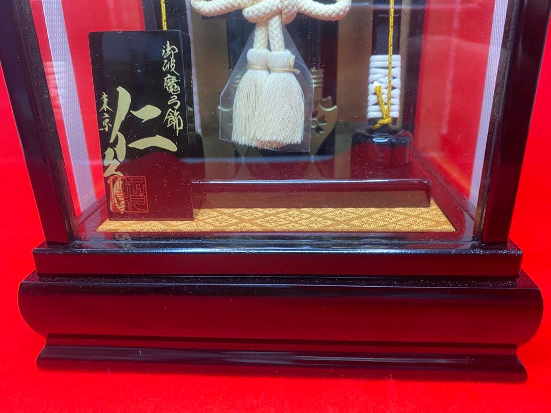 東京久月　破魔弓ガラスケース６号・コンパクト・間口約１９×奥行約１７×高約２９㎝