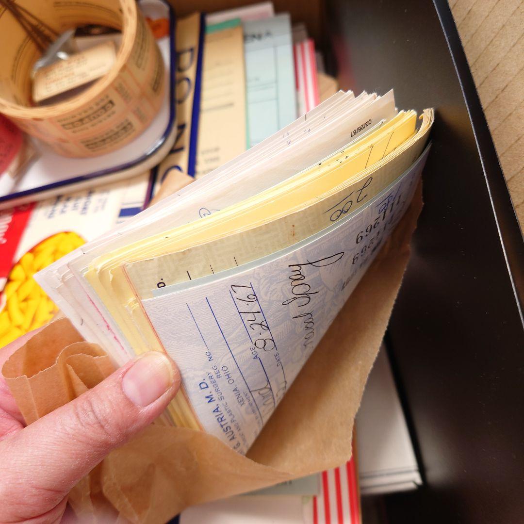 過去最大120サイズ/たっぷりephemeral box☆ヴィンテージ海外紙モノ