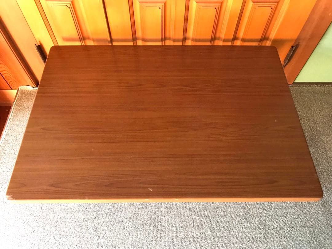 昭和レトロ 70'モルパ家具 座卓 ローテーブル アンティーク ちゃぶ台 木製