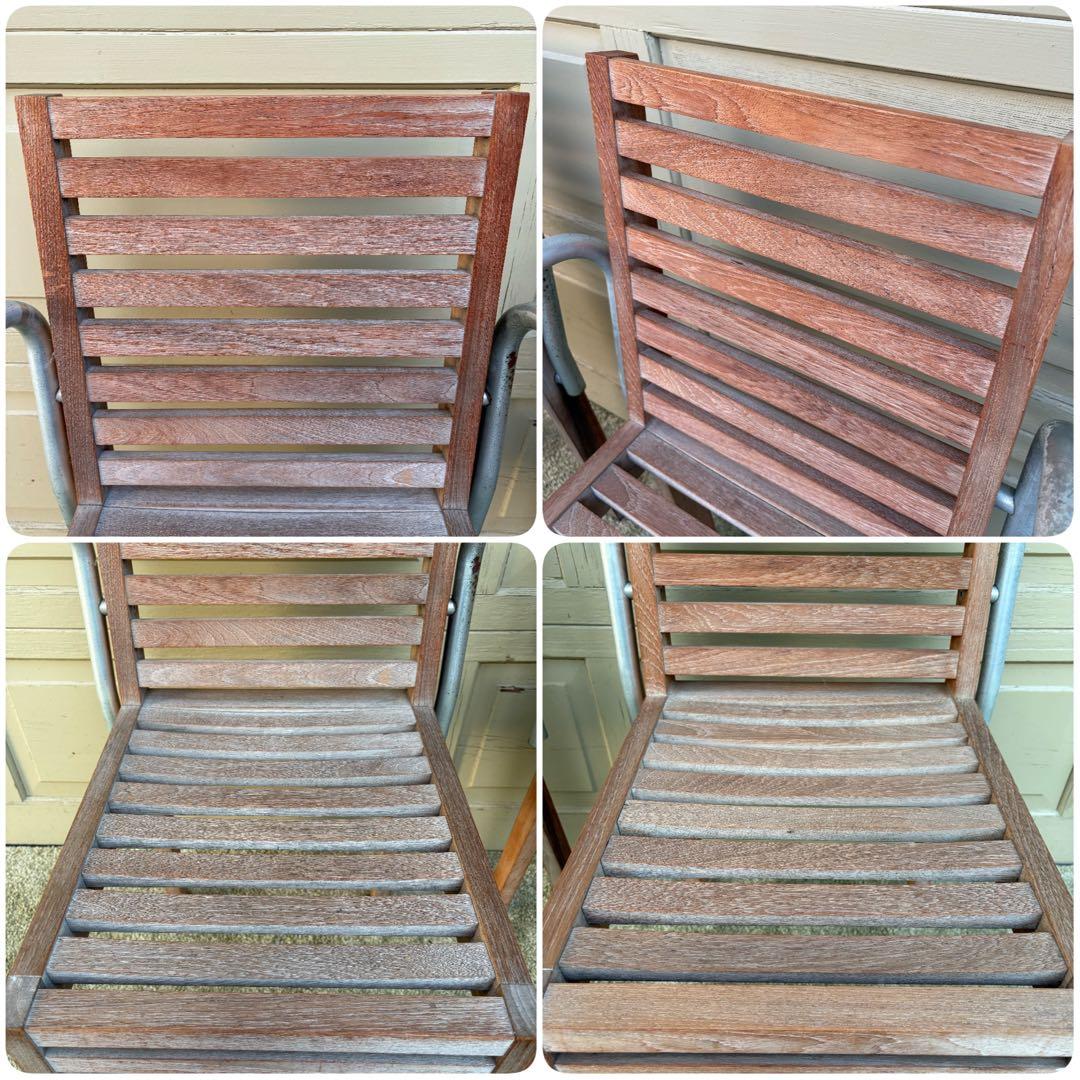 カッシーナイクスシー 植木莞爾 RIGA TEAKS テーブル＆チェア2脚セット