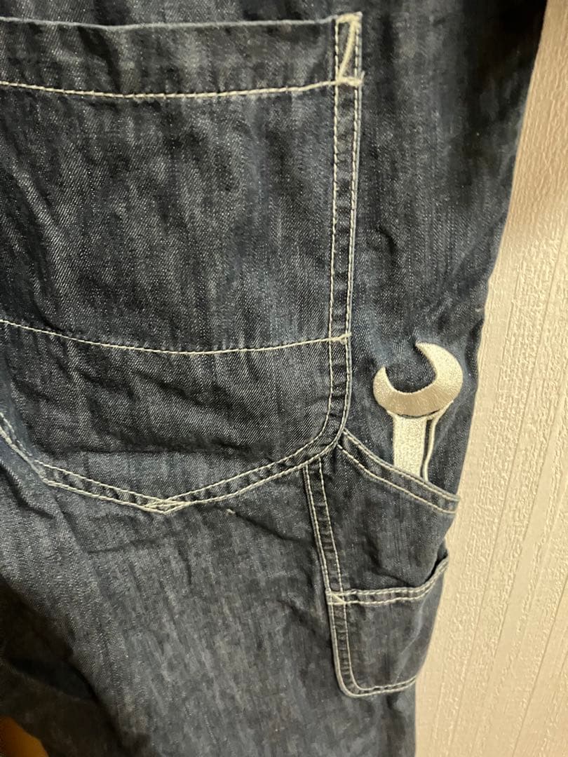 Snap-on ダークデニム オーバーオール つなぎ
