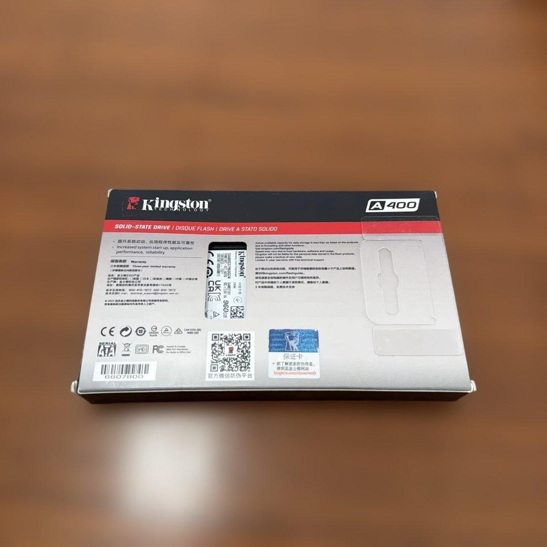 Kingston A400 2.5インチ SSD 960GB 未使用