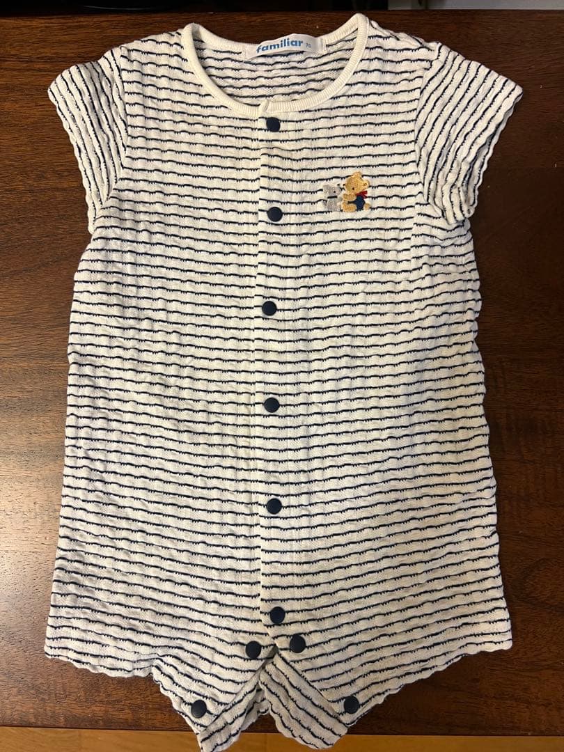 ファミリア　ロンパース2点セット