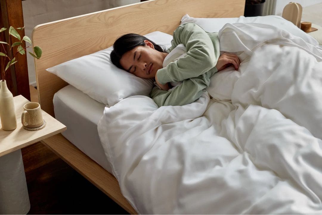 koala オールシーズン　ベッドリネン　掛け布団カバーセット　ダブル　ホワイト