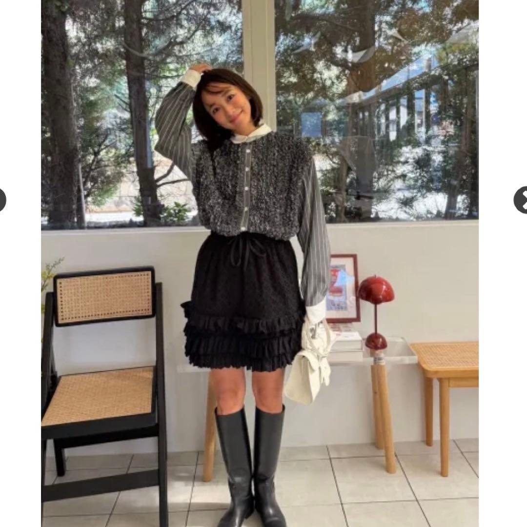 トップス rosy monster kale frill stripe shirt