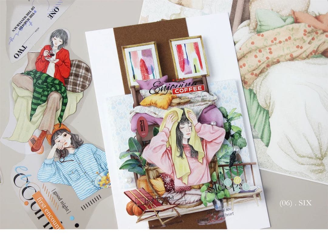 moodtape《温暖之居》海外マスキングテープ　マステ 【2343】