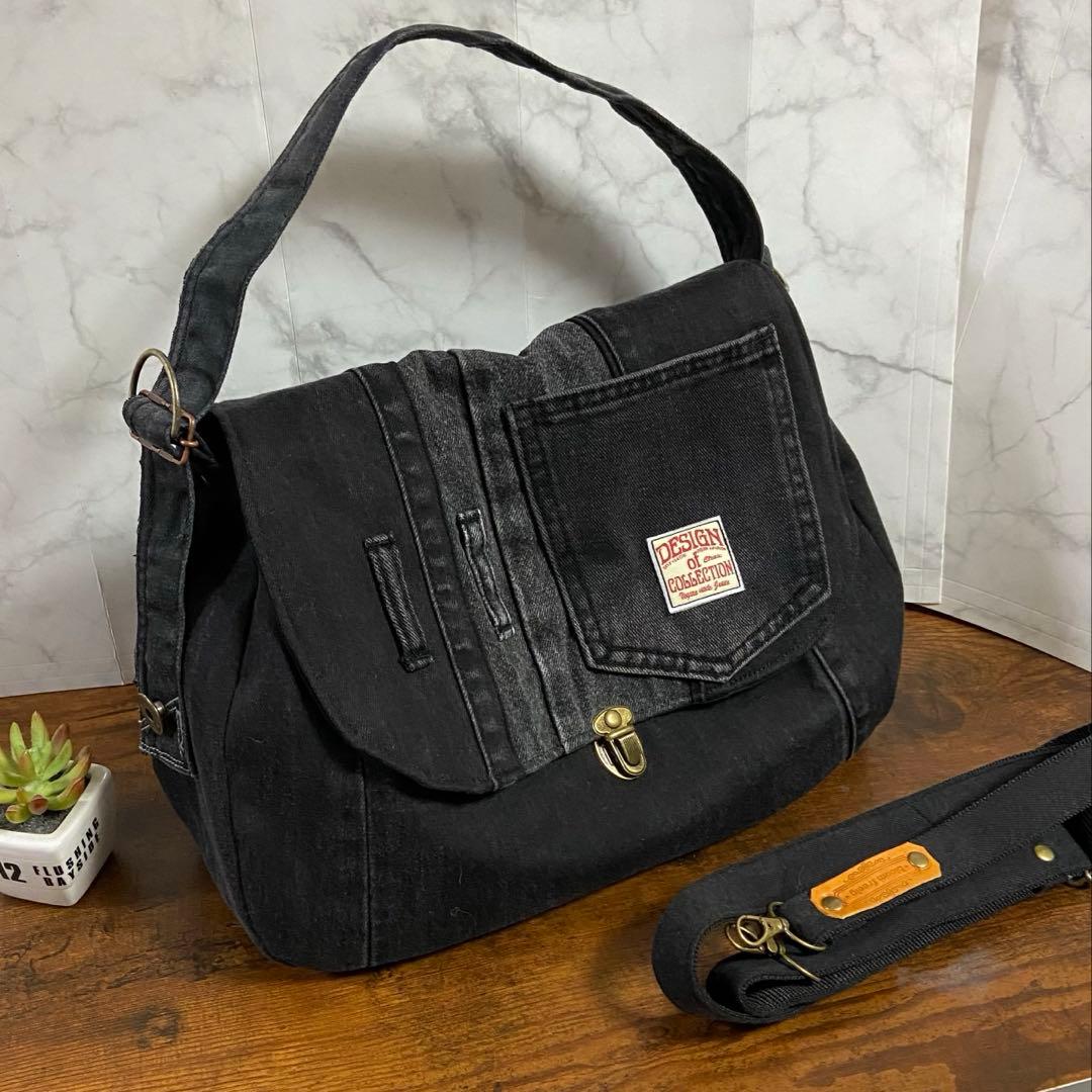 専用*No.35 デニムリメイク【お財布付きバッグ・ショルダーバッグ】