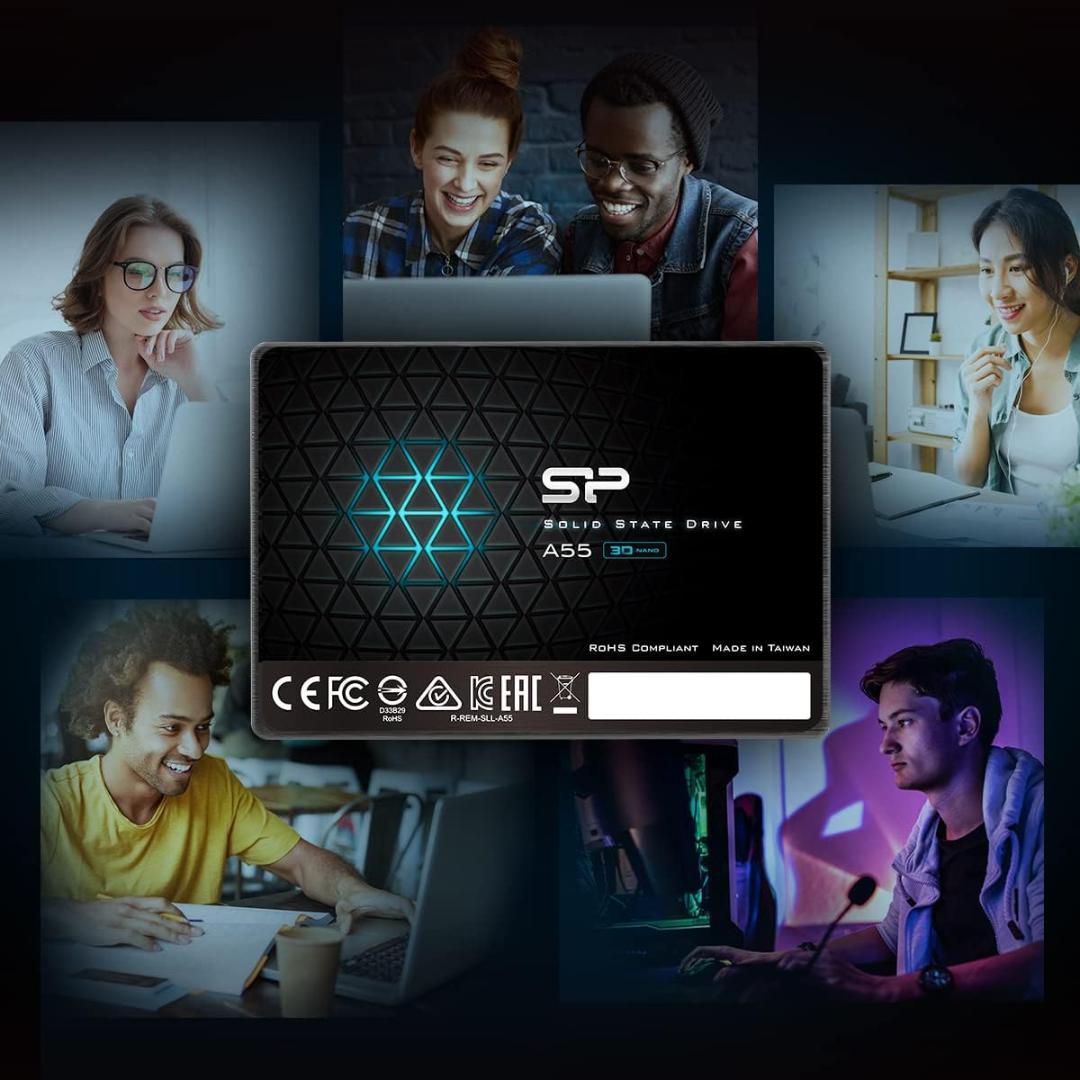 シリコンパワー SSD 1TB 3D NAND採用 A55シリーズ 使用少①