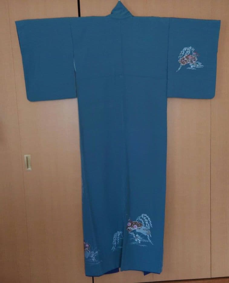 新春特価【美品】訪問着フルセット　地紙花文　金銀彩　正絹　袷　六通袋帯