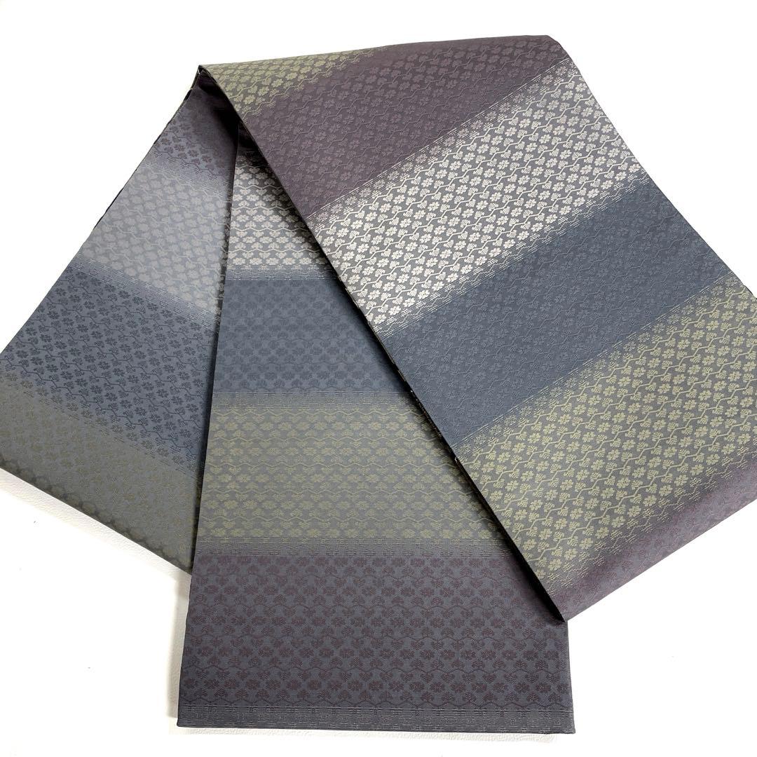 専用帯6083 ●高級 正絹 両面全通 リバーシブル 袋帯