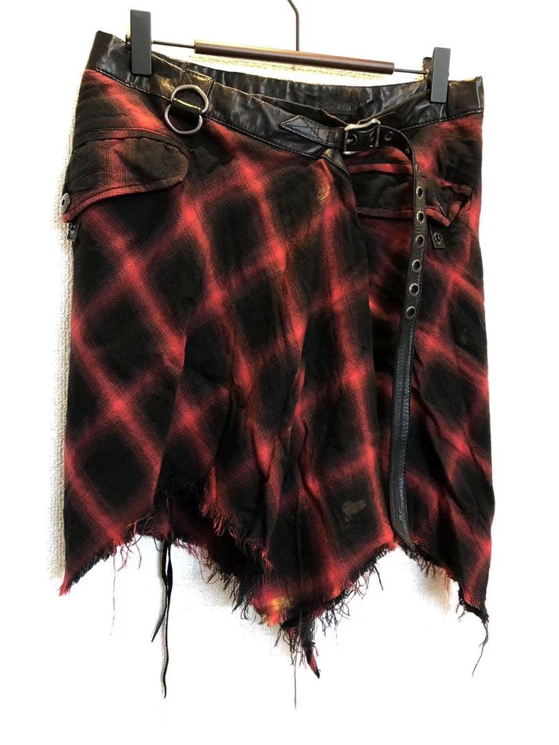 ケムリ初期hyde着用 KMRII チェックスカート yasu