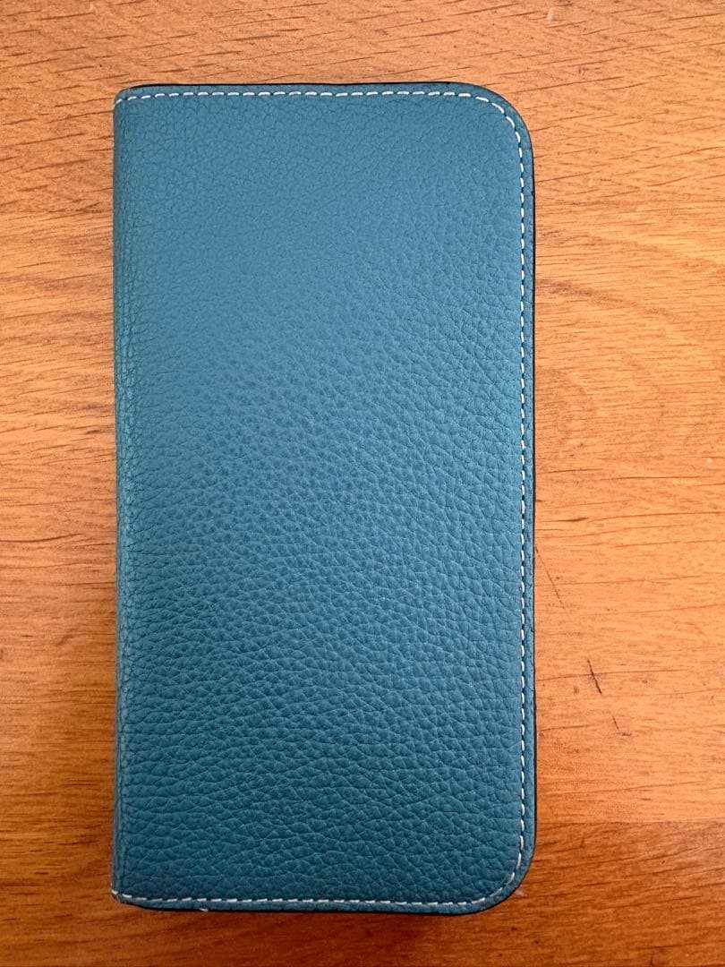 Bonaventura 手帳型iPhone12mini ブルーシアン
