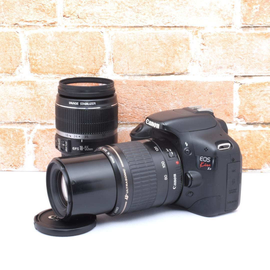 コスパ抜群✨Canon Kiss X4✨超望遠レンズ✨ダブルレンズセット