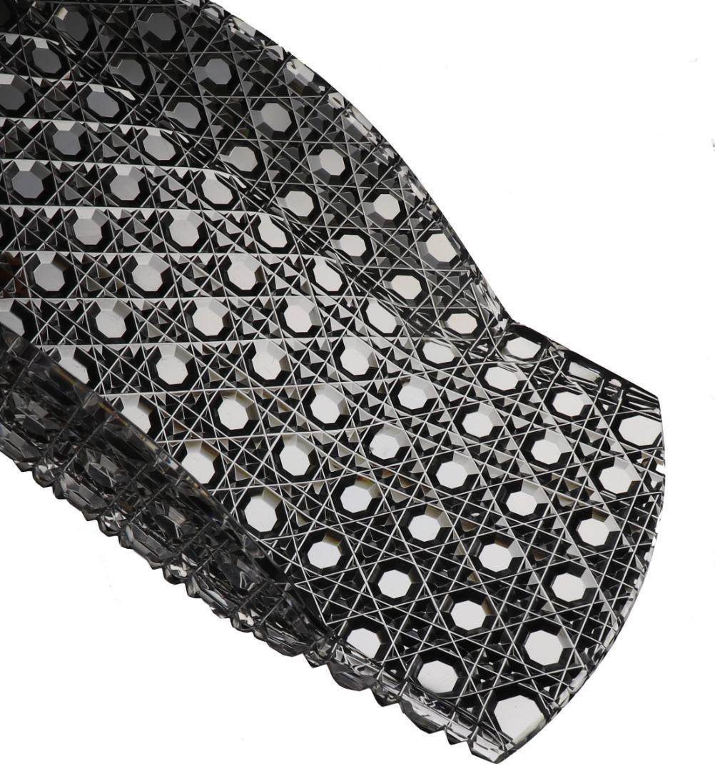 オールド・バカラ 美術館級 大型平向付 盛皿 全面切子 ディアマン ピエーリー