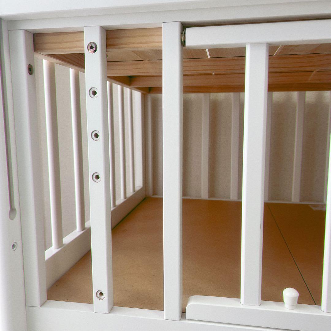 先着値下げ✳︎カトージ ベビーベッド ハイタイプ 送料込 説明書付き