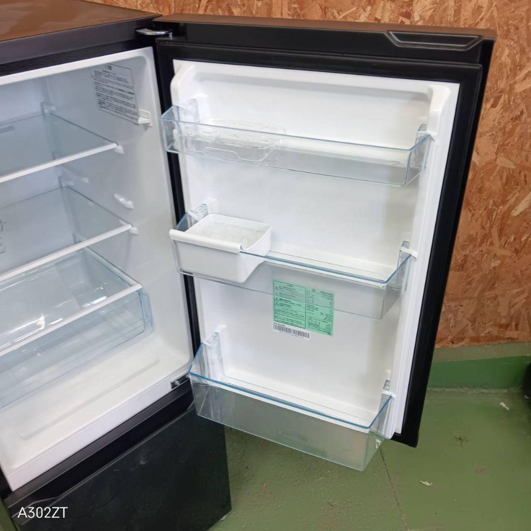 41B9 送料設置無料　ハイセンス　ガラスデザイン冷蔵庫　22年製　162L