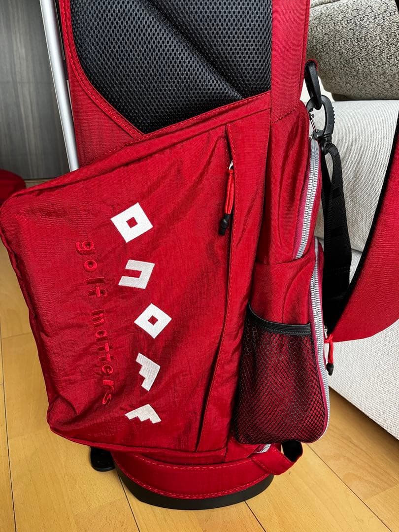 専用　新品同様！極美品！オノフONOFF スタンドキャディバッグ レッド