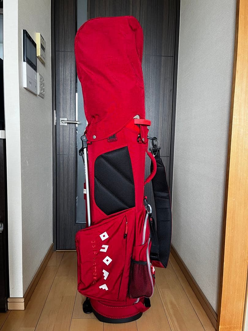 専用　新品同様！極美品！オノフONOFF スタンドキャディバッグ レッド