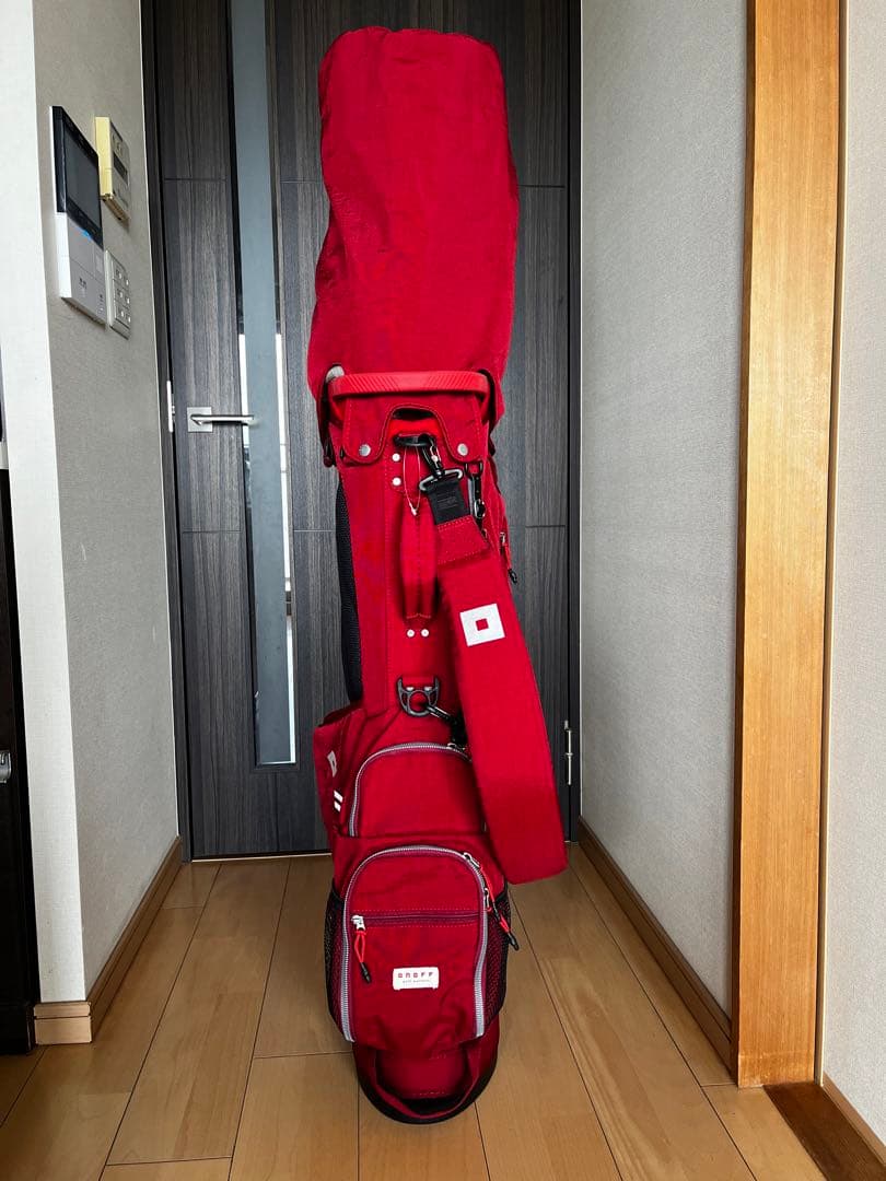 専用　新品同様！極美品！オノフONOFF スタンドキャディバッグ レッド