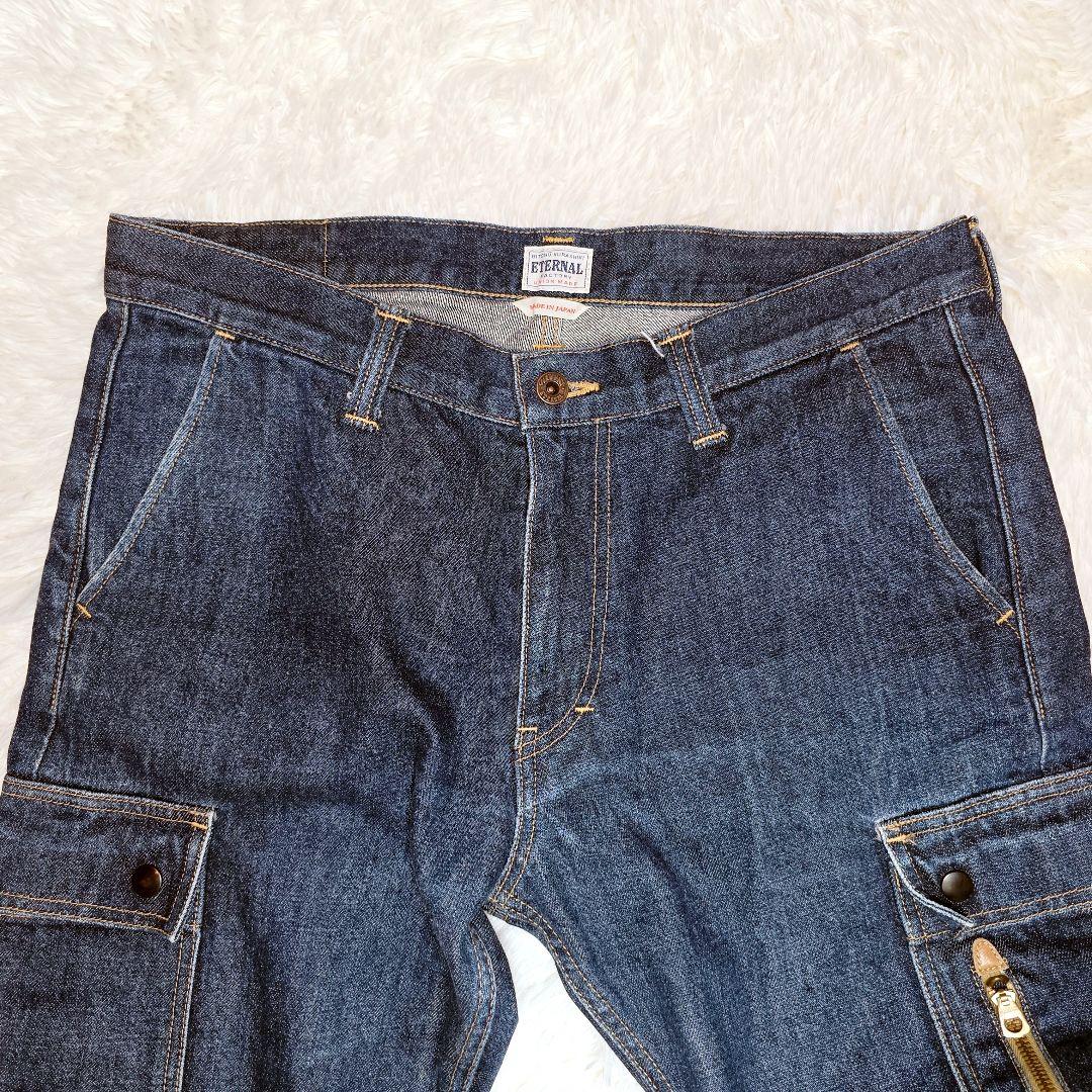 美品 36インチ 備中倉敷工房 ETERNAL 日本製 濃紺 カーゴペインター