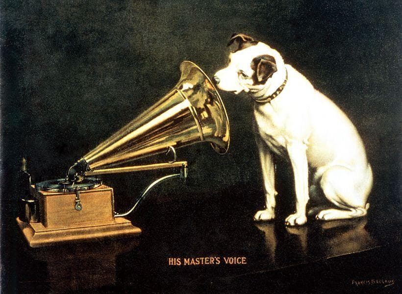 フランシス・バラウド ニッパー犬 ヴィンテージステンドグラス 箱付き ビクター