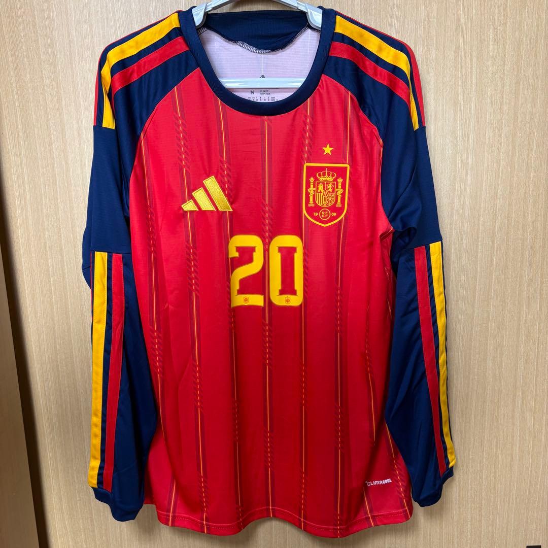 スペイン代表 2026 ホーム 長袖 ユニフォー　No.20 ペドリ