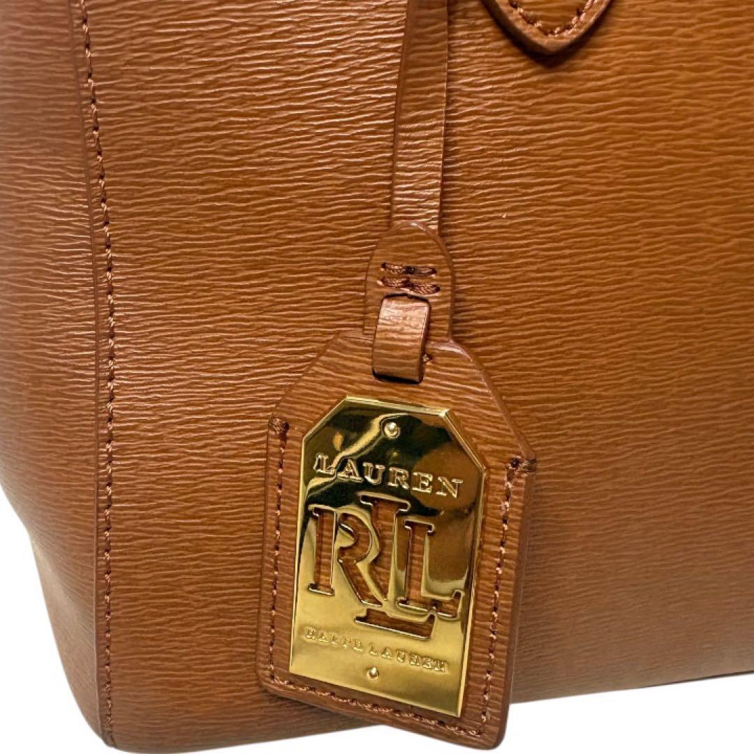 ローレンラルフローレン2way トートバッグ レザー ゴールドタグ A4収納可