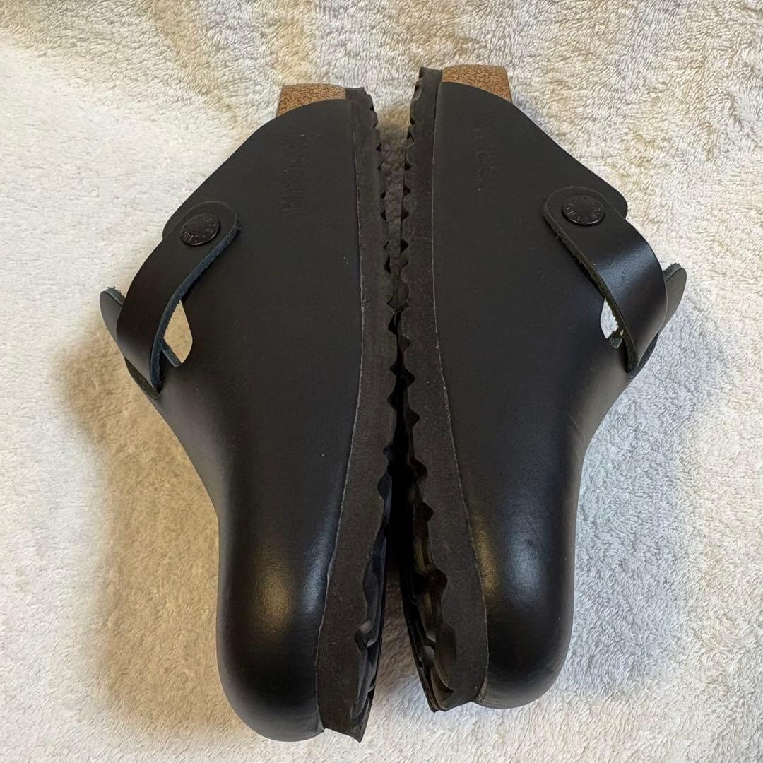 美品 ビルケンシュトック 36 23.0ボストン オイルドレザー サンダル 黒