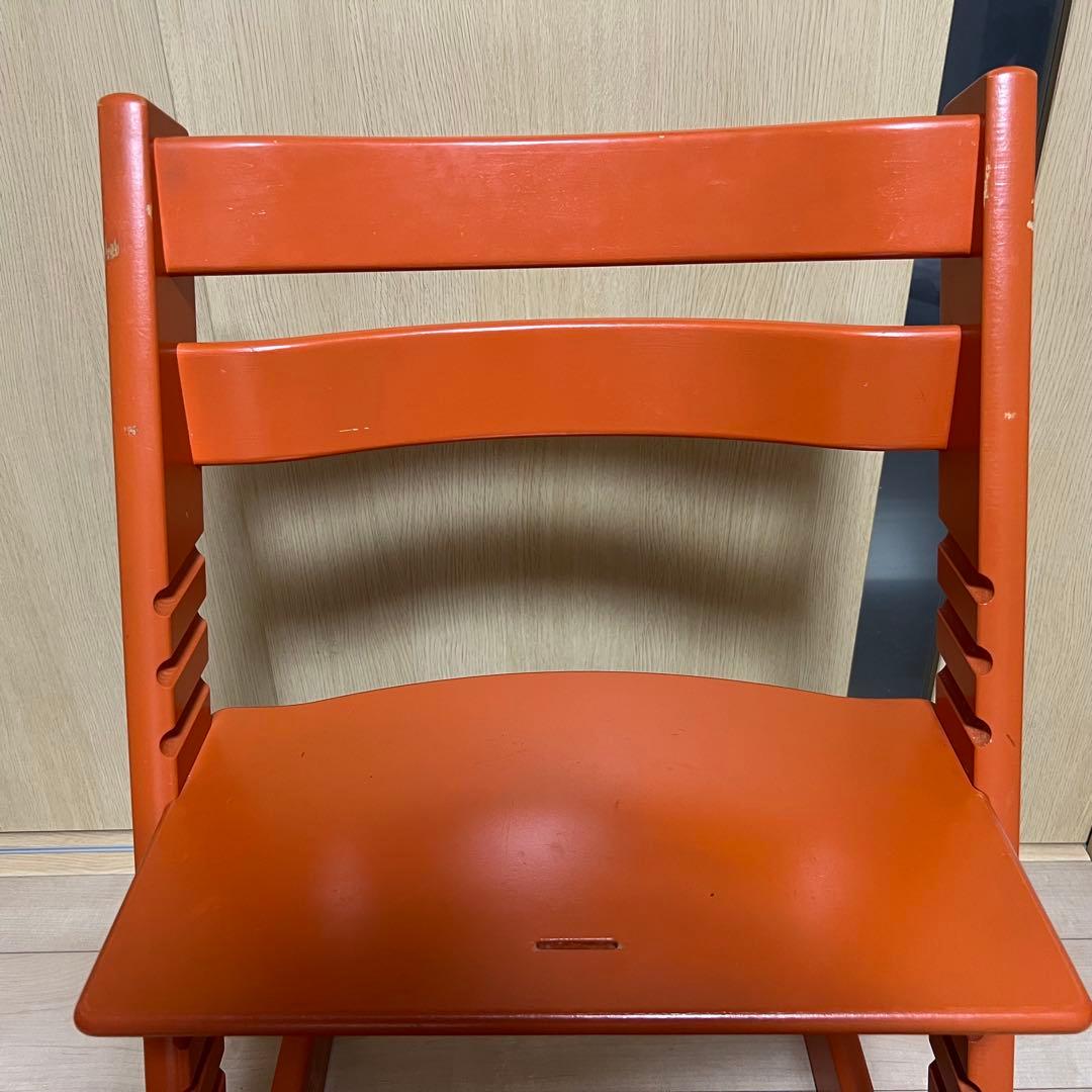 【美品】STOKKE トリップトラップ オレンジ　希少カラー