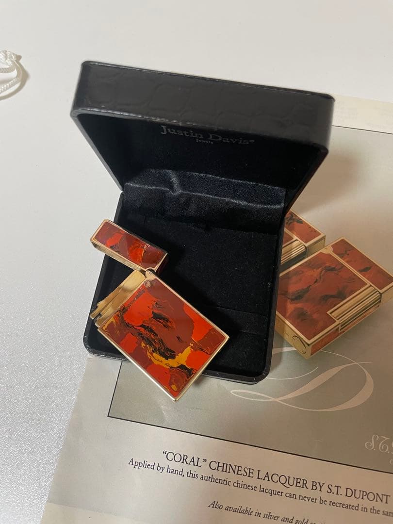 デュポンライター　ガスライター　超レアモデル、純正漆　高額モデル　美品　本物