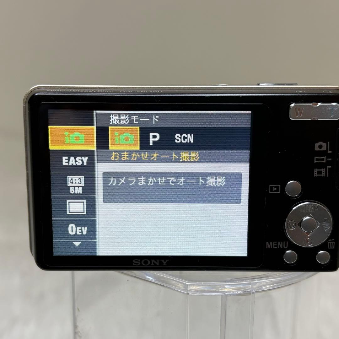美品　SONY カメラ　DSC-W350 充電器　箱　ゴールド　コンデジ　動作品