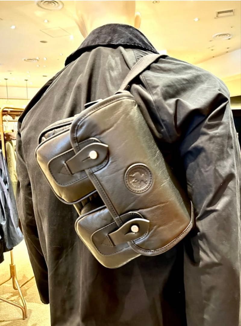 BEAMS F【別注】HUNTING WORLD / レザー キャリーオール S