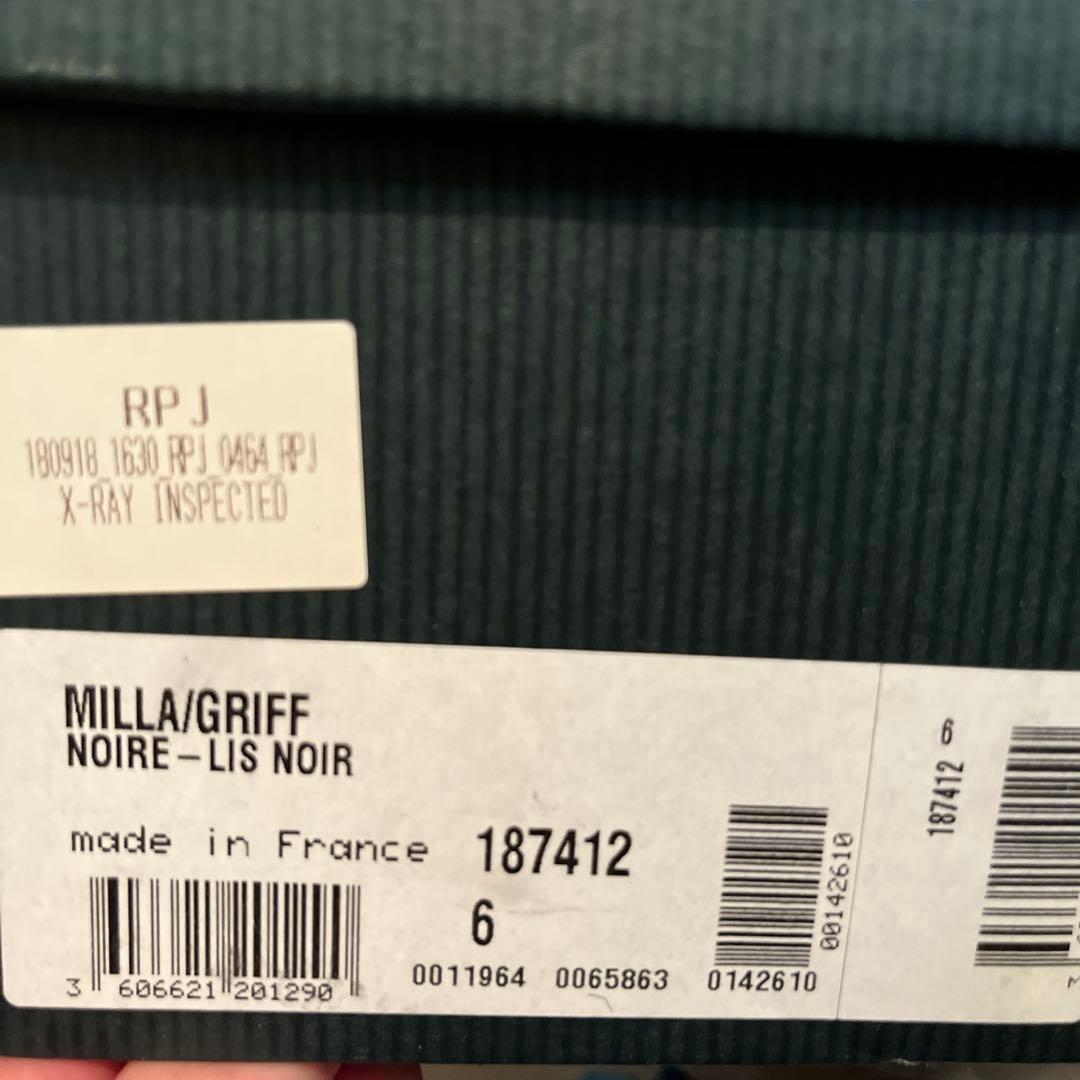 パラブーツ　ミラ　ブラック