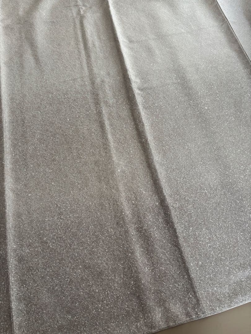 正絹 紋お召 撒き糊散らし 花唐草 裾暈し 袷 付け下げ 仕付け糸付き未使用