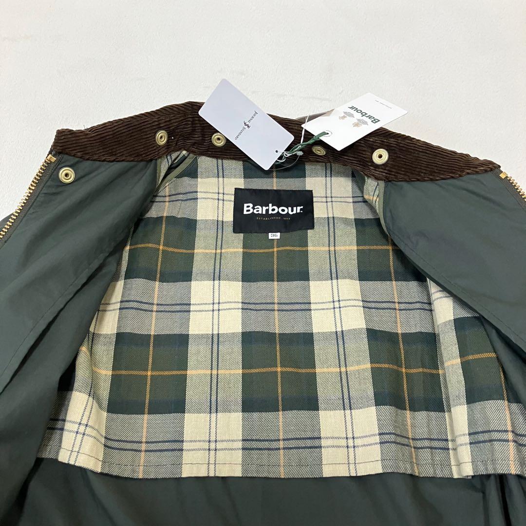 新品/Barbour/OS BURGHLEY JS/ステンカラーコート/カーキ