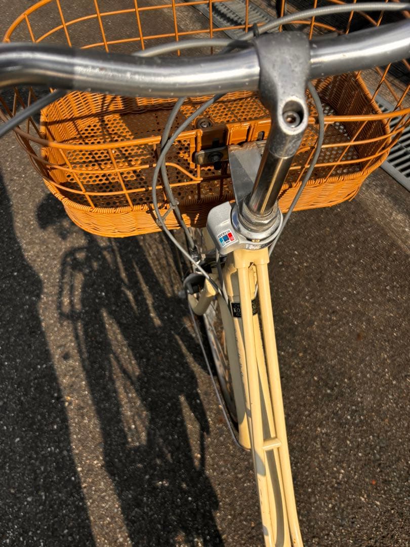 引き取り専用価格　ブリヂストン　ママチャリ　自転車　本体　カジュナ　ベージュ