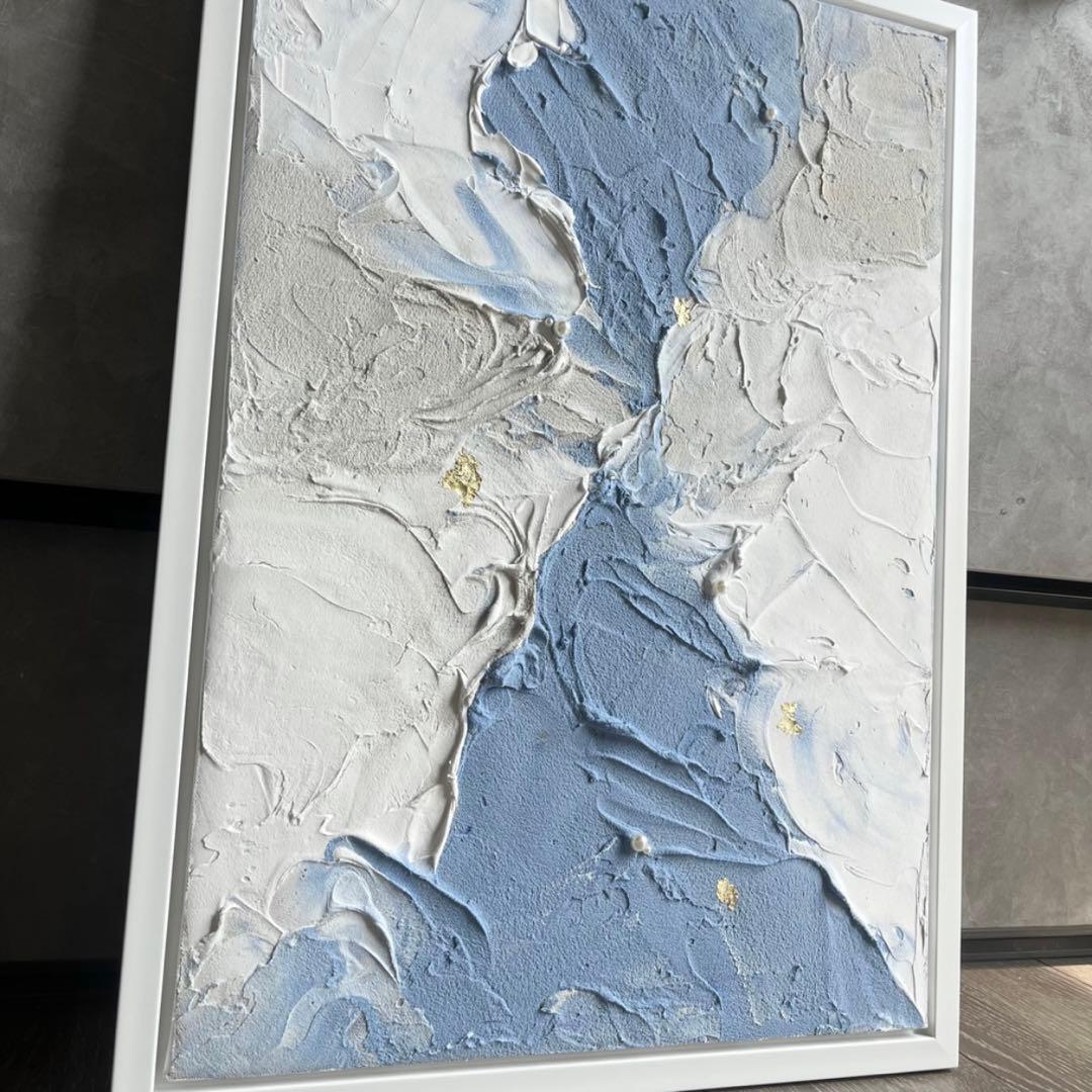 現代アート　53×38㎝　大きめ　モダン　アートパネル　インテリア　抽象画