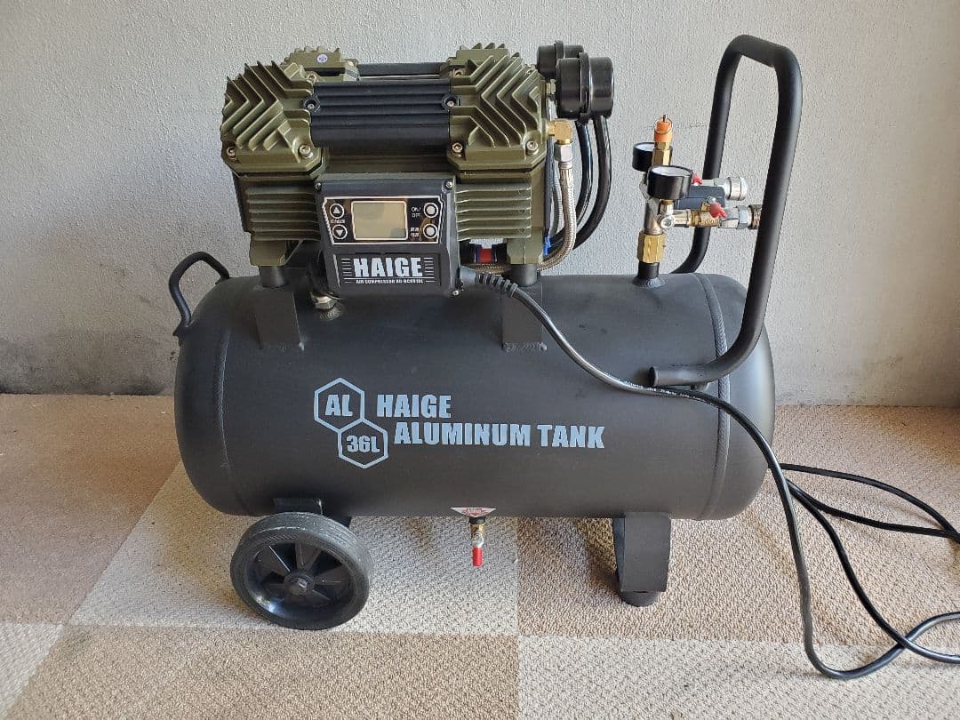 軽量静音 HAIGE ハイガー HG-DC991AL エアーコンプレッサー