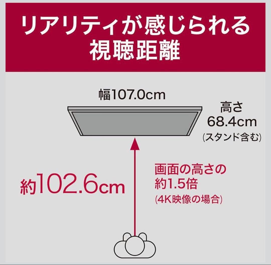 LG テレビ 48型 4K 有機EL 超薄型テレビ　おしゃれ