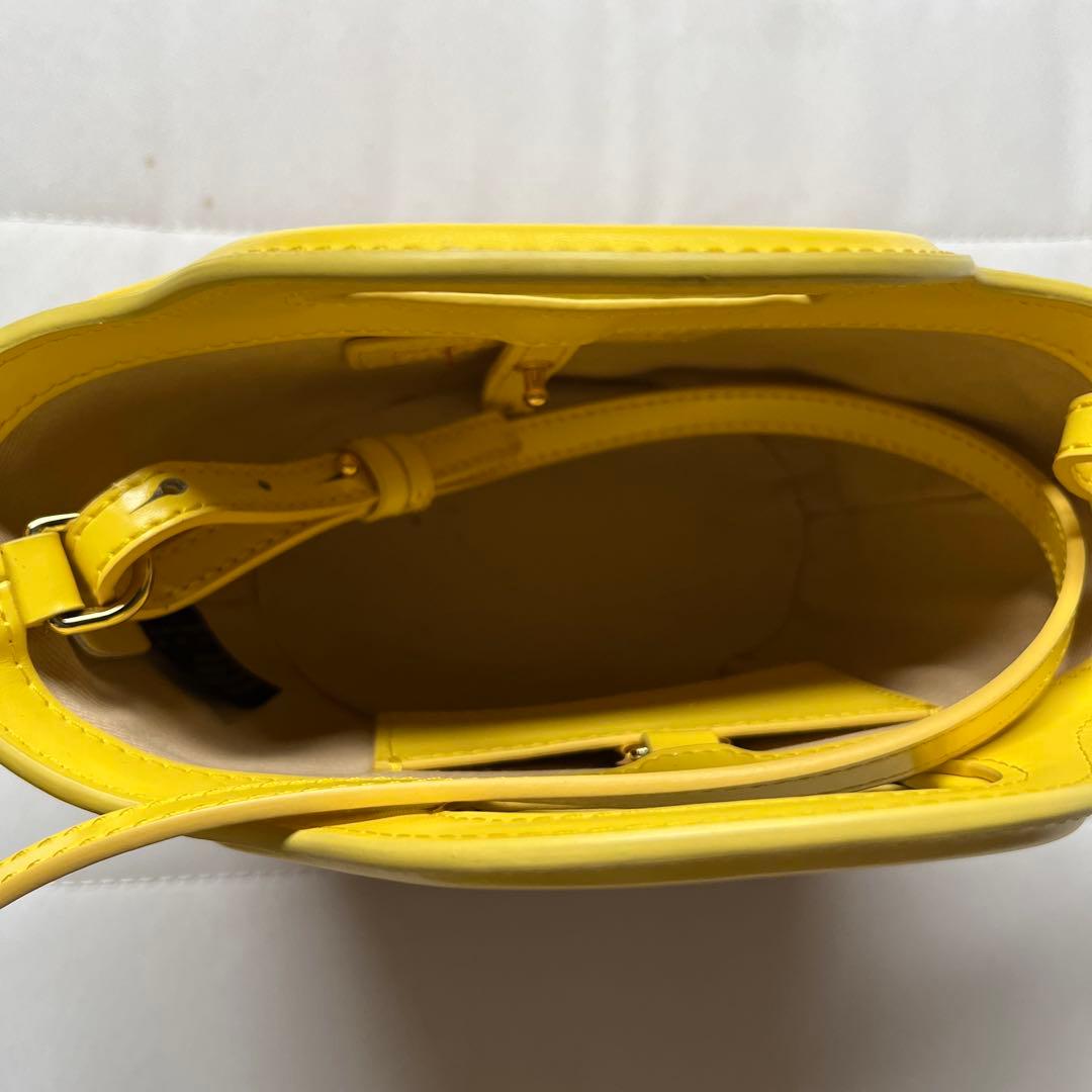 マルニ　かごバッグ　イエロー