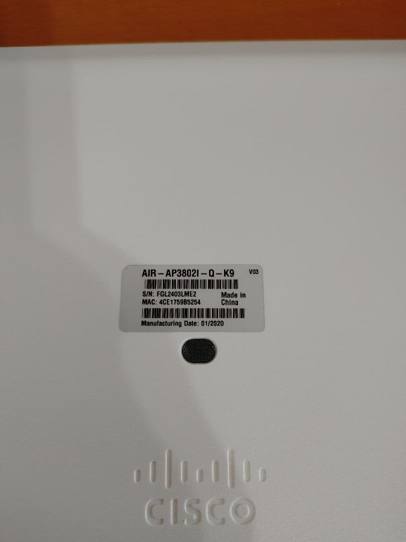 Cisco Aironet 3802i 無線LANアクセスポイント