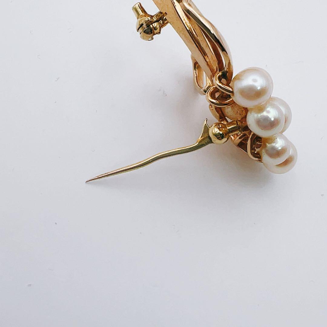 ○田崎真珠　ブローチk14