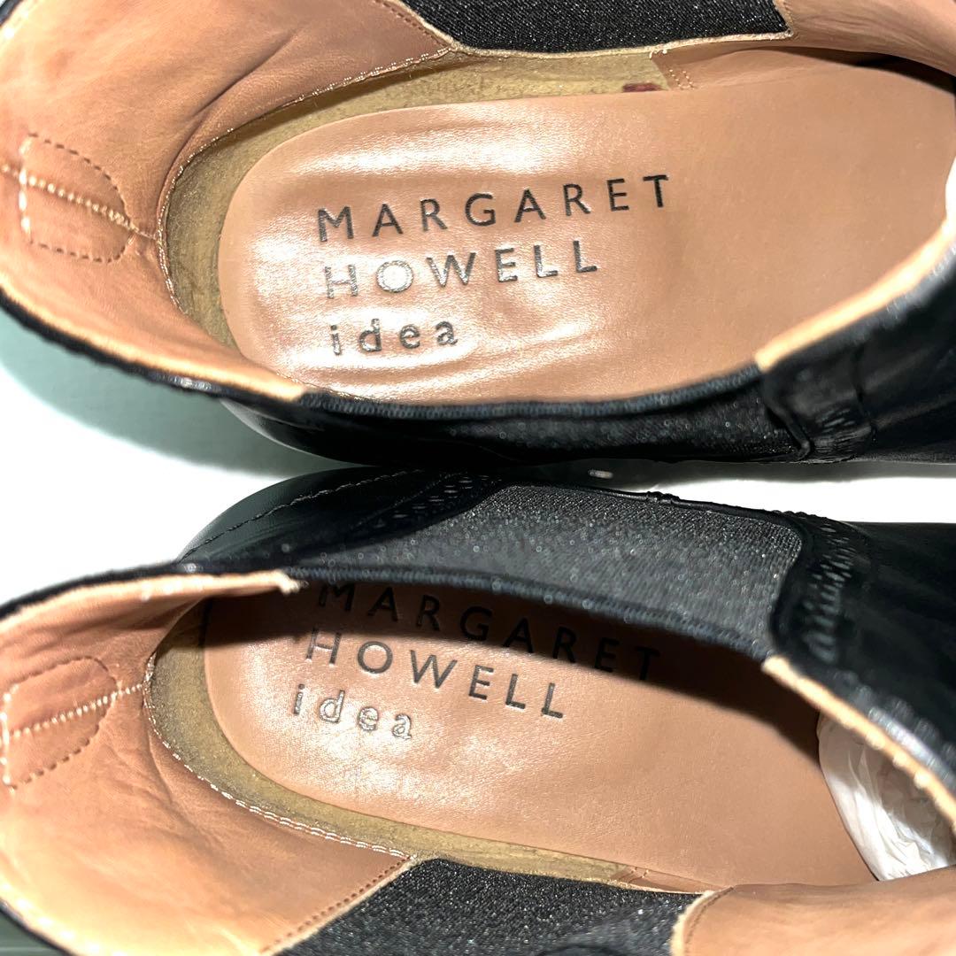 ★MARGARET HOWELL idea★サイドゴアブーツ★24.5★ブラック