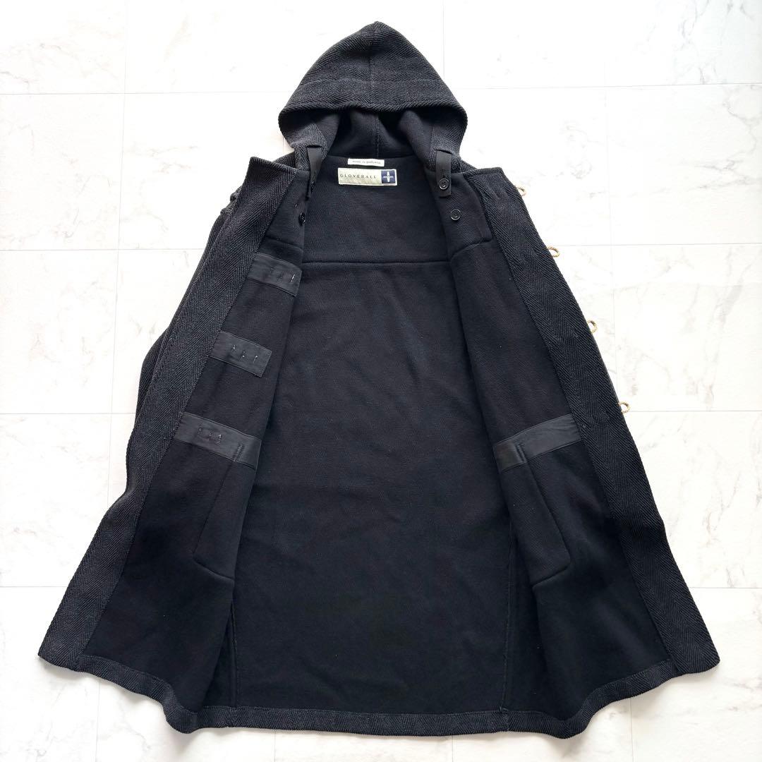 グローバーオール モンティ ダッフルコート ヘリンボーン ムーアブルック 黒