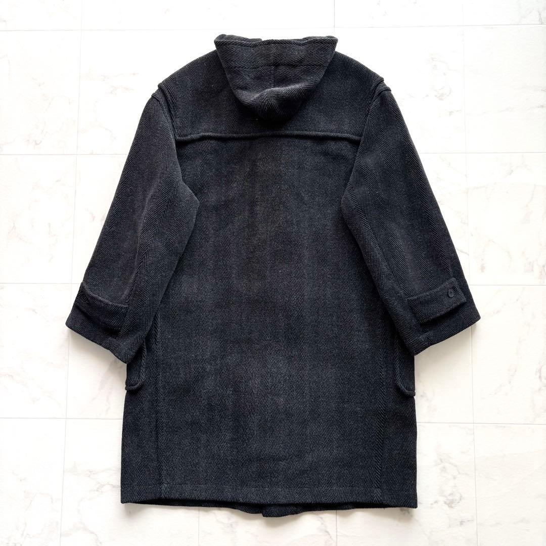 グローバーオール モンティ ダッフルコート ヘリンボーン ムーアブルック 黒