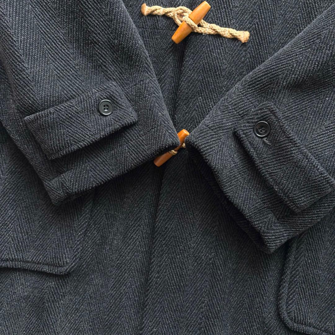 グローバーオール モンティ ダッフルコート ヘリンボーン ムーアブルック 黒